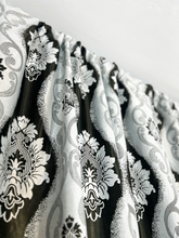 Draperie Blackout model ondulat gri-negru Perdele de Poveste